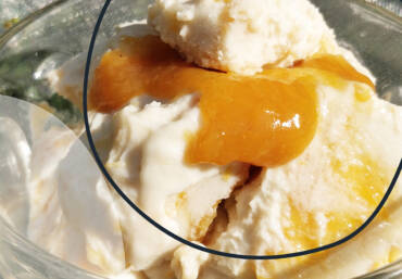 Recipe: Baobab & Orange Ripple Ice Cream