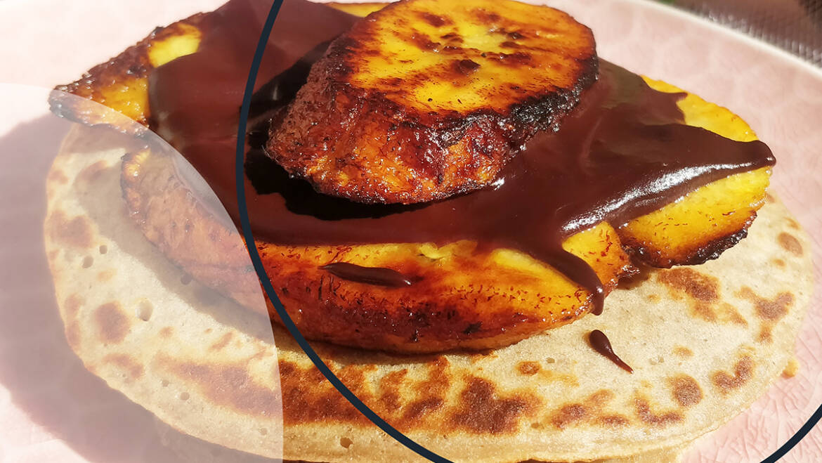 Recipe: Plantain pancakes with chocolate baobab spread